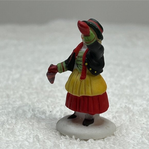 Dept 56 The Toy Peddler - Girl - Alpine Village Loose Figurine 1990 - Picture 4 of 6